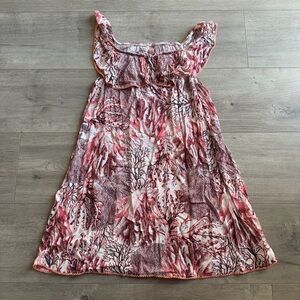 Maaji Girls' Starfish Wishes Ruffle Shoulder Cover Up Dress - size 14